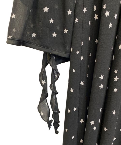 Ameri（アメリ）Ameri (アメリ) POWER SHOULDER FRILL DRESS ブラック サイズ:記載なしの古着・服飾アイテム