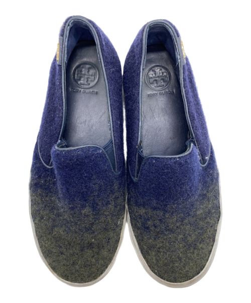 TORY BURCH（トリーバーチ）TORY BURCH (トリーバーチ) スリッポン ネイビー サイズ:5の古着・服飾アイテム