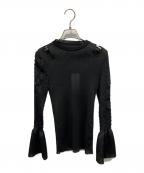 UNITED TOKYOユナイテッドトーキョー）の古着「リロードダイヤシースルーニット」｜ブラック