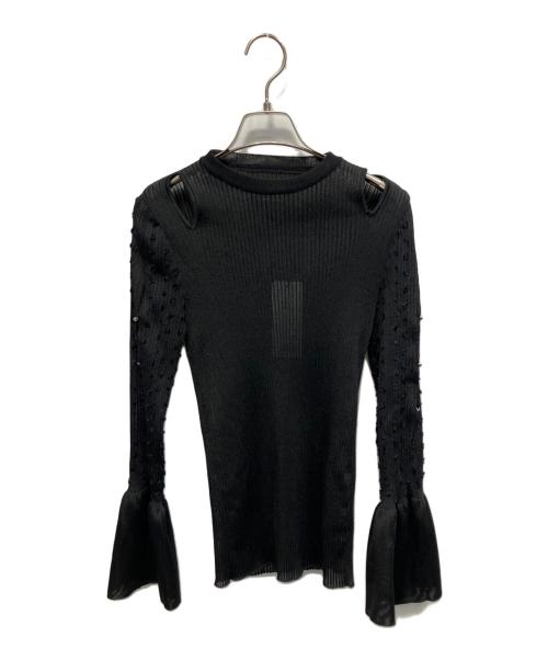 UNITED TOKYO（ユナイテッドトーキョー）UNITED TOKYO (ユナイテッドトーキョー) リロードダイヤシースルーニット ブラック サイズ:Freeの古着・服飾アイテム