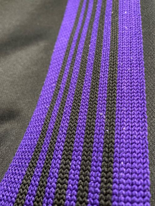 Needles（ニードルズ）Needles (ニードルズ) トラックパンツ ブラック×パープル サイズ:XSの古着・服飾アイテム