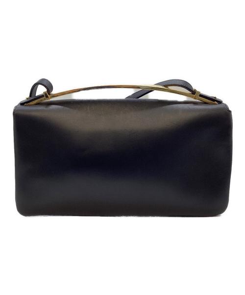 MARNI（マルニ）MARNI (マルニ) レザーショルダーバッグ ブラックの古着・服飾アイテム