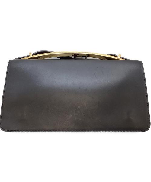 MARNI（マルニ）MARNI (マルニ) レザーショルダーバッグ ブラックの古着・服飾アイテム