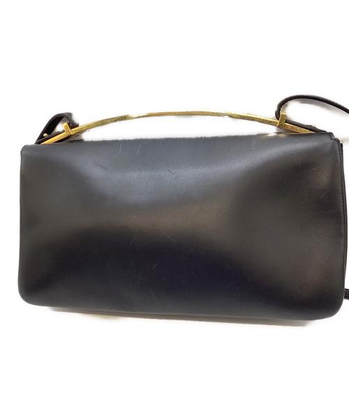 MARNI（マルニ）MARNI (マルニ) レザーショルダーバッグ ブラックの古着・服飾アイテム