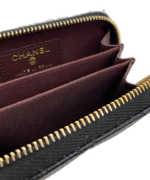 CHANEL（シャネル）CHANEL (シャネル) コンパクトウォレット ブラックの古着・服飾アイテム