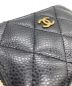 中古・古着 CHANEL (シャネル) コンパクトウォレット ブラック：65000円