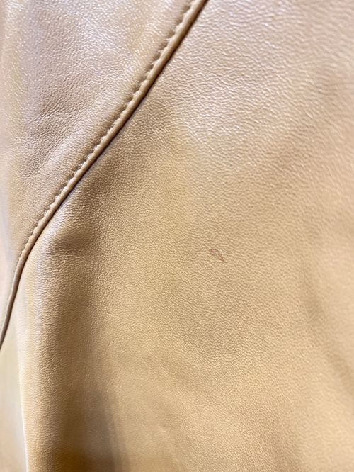 BURBERRY BLUE LABEL（バーバリー ブルー レーベル）BURBERRY BLUE LABEL (バーバリーブルーレーベル) ラムレザースカート ブラウン サイズ:38の古着・服飾アイテム