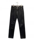 JOHN LAWRENCE SULLIVANジョン ローレンス サリバン）の古着「5POCKET JEANS WITH BODY PIERCING」｜ブラック