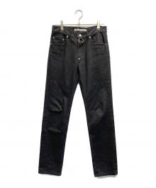 JOHN LAWRENCE SULLIVAN（ジョン ローレンス サリバン）の古着「5POCKET JEANS WITH BODY PIERCING」｜ブラック