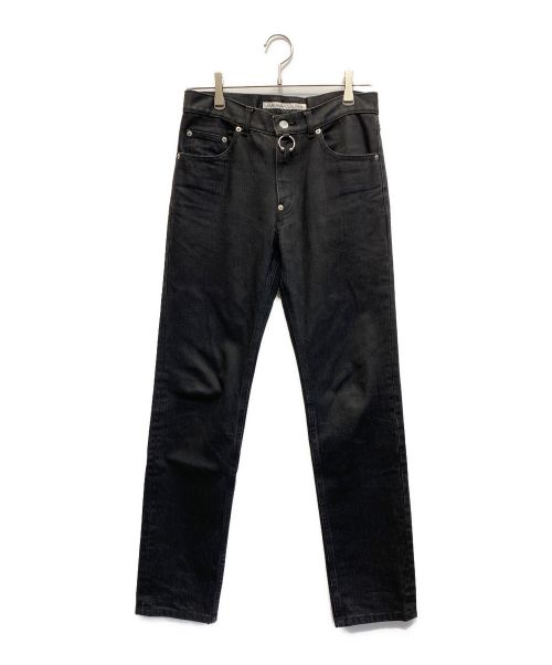 JOHN LAWRENCE SULLIVAN（ジョン ローレンス サリバン）JOHN LAWRENCE SULLIVAN (ジョンローレンスサリバン) 5POCKET JEANS WITH BODY PIERCING ブラック サイズ:W44の古着・服飾アイテム