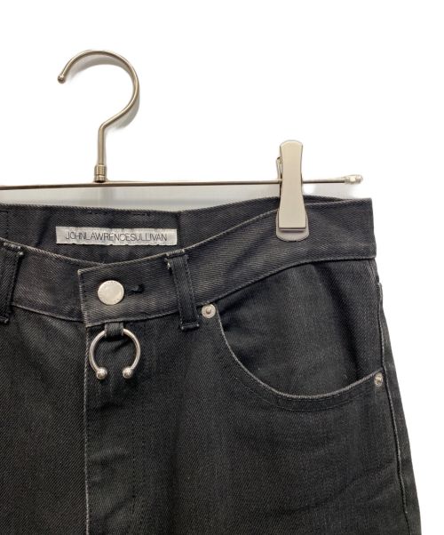 JOHN LAWRENCE SULLIVAN（ジョン ローレンス サリバン）JOHN LAWRENCE SULLIVAN (ジョンローレンスサリバン) 5POCKET JEANS WITH BODY PIERCING ブラック サイズ:W44の古着・服飾アイテム