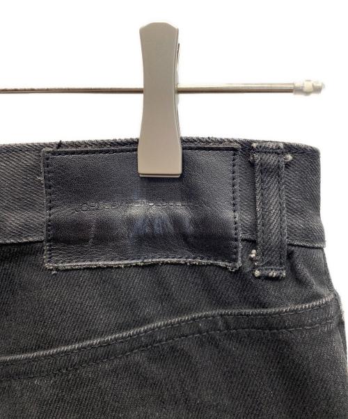 JOHN LAWRENCE SULLIVAN（ジョン ローレンス サリバン）JOHN LAWRENCE SULLIVAN (ジョン ローレンス サリバン) 5POCKET JEANS WITH BODY PIERCING ブラック サイズ:44の古着・服飾アイテム