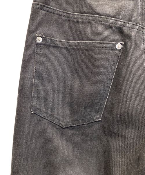 JOHN LAWRENCE SULLIVAN（ジョン ローレンス サリバン）JOHN LAWRENCE SULLIVAN (ジョンローレンスサリバン) 5POCKET JEANS WITH BODY PIERCING ブラック サイズ:W44の古着・服飾アイテム