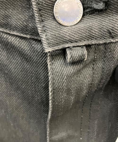 JOHN LAWRENCE SULLIVAN（ジョン ローレンス サリバン）JOHN LAWRENCE SULLIVAN (ジョン ローレンス サリバン) 5POCKET JEANS WITH BODY PIERCING ブラック サイズ:44の古着・服飾アイテム
