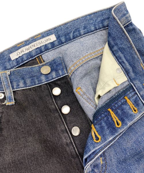 JOHN LAWRENCE SULLIVAN（ジョン ローレンス サリバン）JOHN LAWRENCE SULLIVAN (ジョン ローレンス サリバン) ウォッシュデニムバイカラーパンツ インディゴ サイズ:44の古着・服飾アイテム