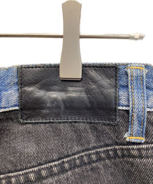 JOHN LAWRENCE SULLIVAN（ジョン ローレンス サリバン）JOHN LAWRENCE SULLIVAN (ジョン ローレンス サリバン) ウォッシュデニムバイカラーパンツ インディゴ サイズ:44の古着・服飾アイテム