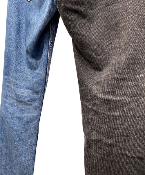 JOHN LAWRENCE SULLIVAN（ジョン ローレンス サリバン）JOHN LAWRENCE SULLIVAN (ジョン ローレンス サリバン) ウォッシュデニムバイカラーパンツ インディゴ サイズ:44の古着・服飾アイテム