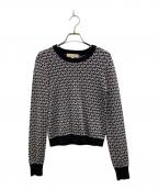 MICHAEL KORSマイケル・コース）の古着「ロゴ総柄ニット」｜シルバー×ブラック
