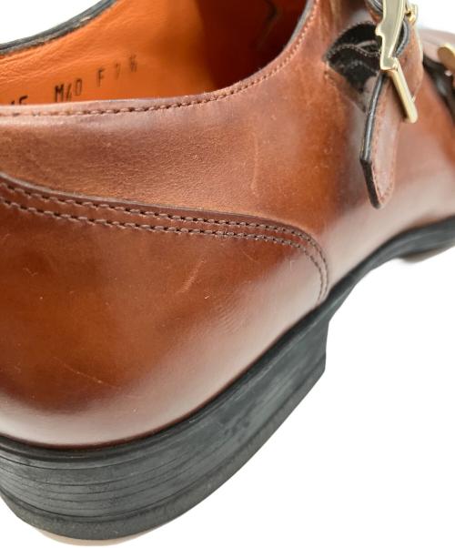 Santoni（サントーニ）Santoni (サントーニ) ダブルモンクシューズ ブラウン サイズ:7 1/2の古着・服飾アイテム