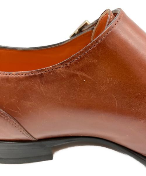 Santoni（サントーニ）Santoni (サントーニ) ダブルモンクシューズ ブラウン サイズ:7 1/2の古着・服飾アイテム