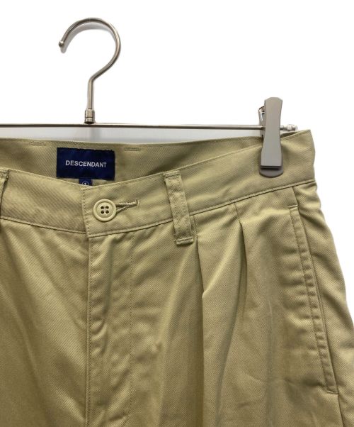 DESCENDANT（ディセンダント）DESCENDANT (ディセンダント) タックパンツ ベージュ サイズ:1の古着・服飾アイテム