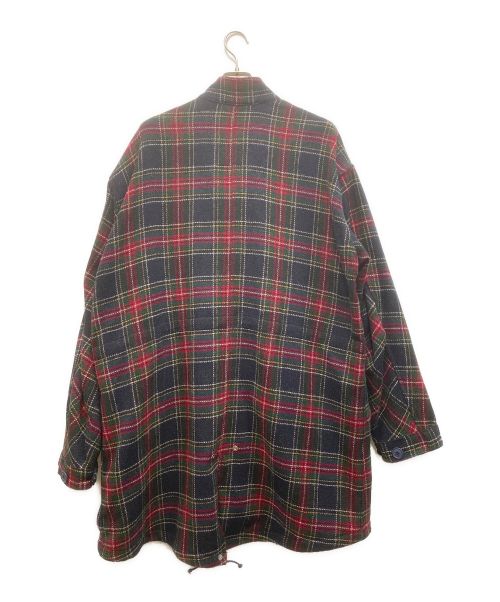 BEDWIN &THE HEARTBREAKERS（ベドウィンアンドザ ハートブレイカーズ）BEDWIN &THE HEARTBREAKERS (ベドウィンアンドザ ハートブレイカーズ) フィッシュテールモッズコート ネイビー×レッド サイズ:2の古着・服飾アイテム