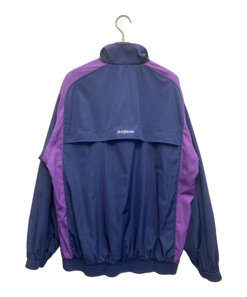 BEDWIN &THE HEARTBREAKERS（ベドウィンアンドザ ハートブレイカーズ）BEDWIN &THE HEARTBREAKERS (ベドウィンアンドザ ハートブレイカーズ) ナイロンジャケット ネイビー×パープル サイズ:3の古着・服飾アイテム