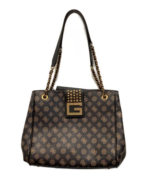 GUESS（ゲス）GUESS (ゲス) トートバッグ ブラウンの古着・服飾アイテム