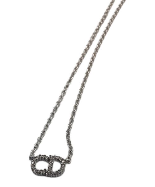 Christian Dior（クリスチャン ディオール）Christian Dior (クリスチャン ディオール) ラインストーンネックレス　Clair D Lune シルバーカラーの古着・服飾アイテム