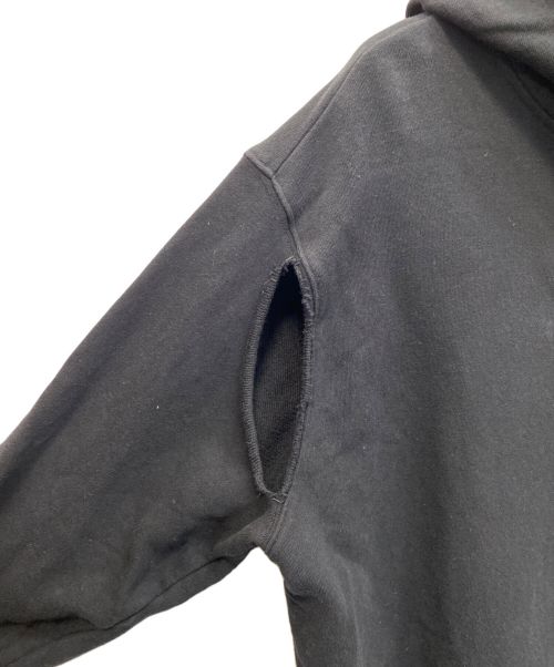 RICK OWENS（リックオウエンス）RICK OWENS (リックオウエンス) Champion (チャンピオン) プルオーバーパーカー ブラック サイズ:ONE SIZEの古着・服飾アイテム
