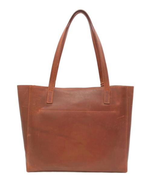 genten（ゲンテン）genten (ゲンテン) レザートートバッグ ブラウンの古着・服飾アイテム