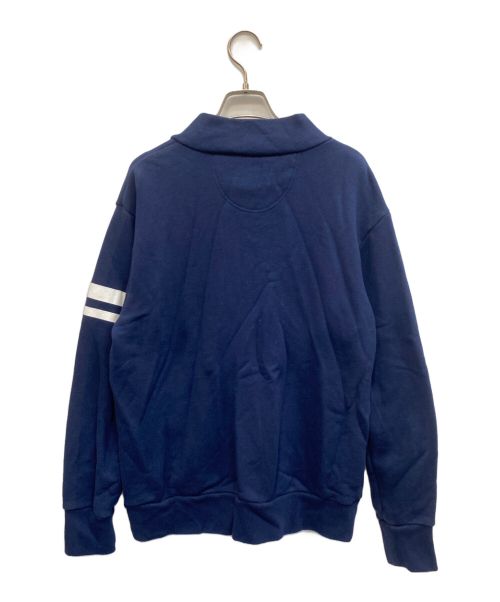 MOMOTARO JEANS（桃太郎ジーンズ）MOMOTARO JEANS (桃太郎ジーンズ) スウェットブルゾン ネイビー サイズ:Largeの古着・服飾アイテム