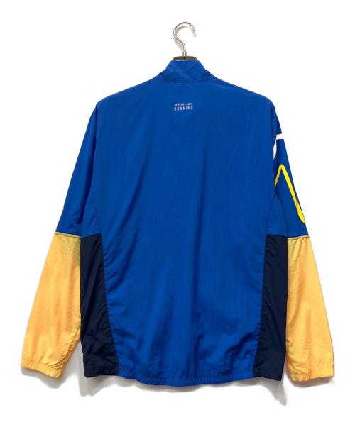 NEW BALANCE（ニューバランス）NEW BALANCE (ニューバランス) ウーブンジャケット ブルー×イエロー サイズ:Lの古着・服飾アイテム