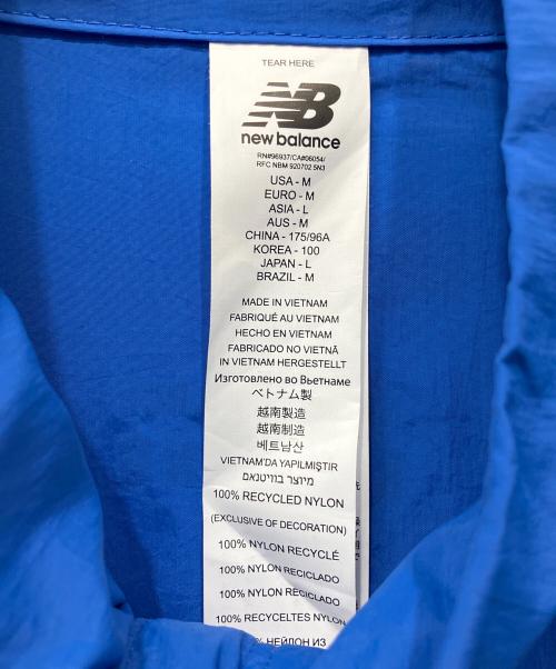 NEW BALANCE（ニューバランス）NEW BALANCE (ニューバランス) ウーブンジャケット ブルー×イエロー サイズ:Lの古着・服飾アイテム