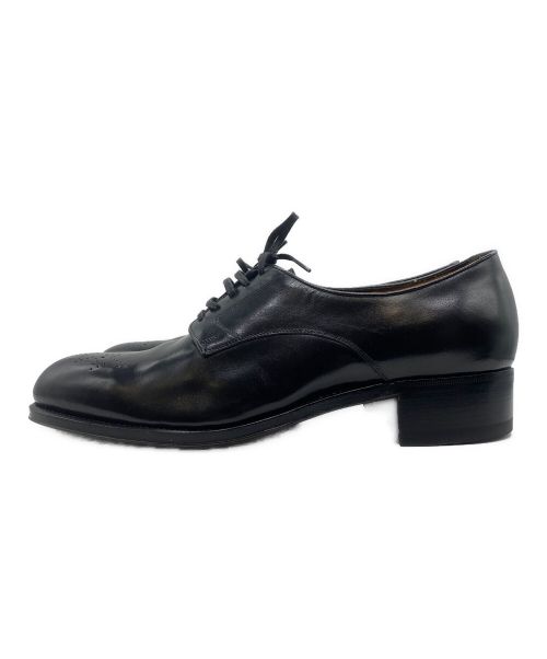 le yucca's（レ・ユッカス）le yucca's (レ・ユッカス) メダリオンプレーントゥダービーシューズ ブラック サイズ:42 1/2の古着・服飾アイテム