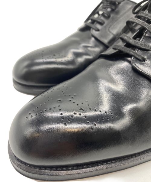 le yucca's（レ・ユッカス）le yucca's (レ・ユッカス) メダリオンプレーントゥダービーシューズ ブラック サイズ:42 1/2の古着・服飾アイテム