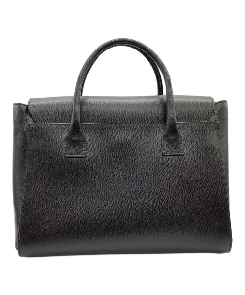 FURLA（フルラ）FURLA (フルラ) レザーハンドバッグ ブラックの古着・服飾アイテム