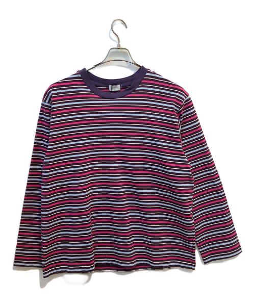 URU（ウル）URU (ウル) ボーダーカットソー ピンク サイズ:1 未使用品の古着・服飾アイテム