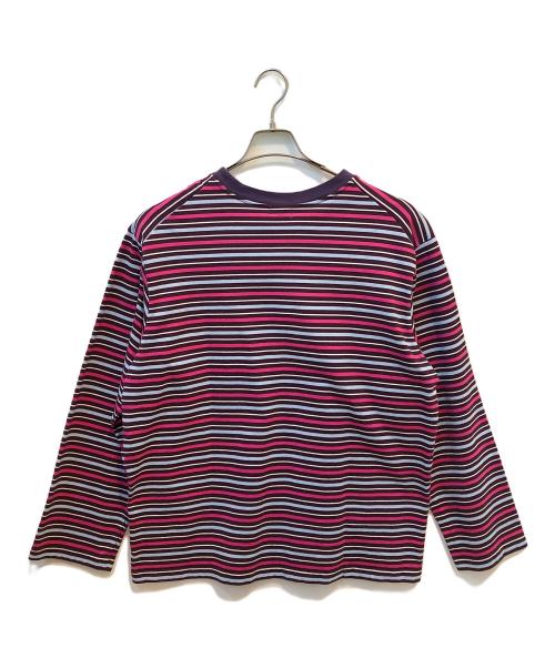 URU（ウル）URU (ウル) ボーダーカットソー ピンク サイズ:1 未使用品の古着・服飾アイテム
