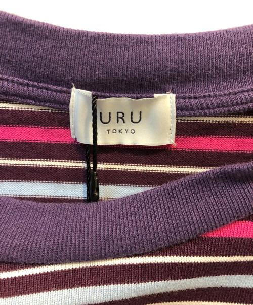 URU（ウル）URU (ウル) ボーダーカットソー ピンク サイズ:1 未使用品の古着・服飾アイテム