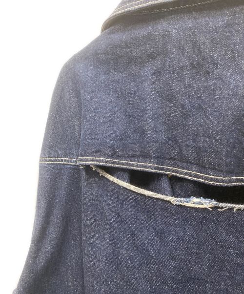 furfur（ファーファー）furfur (ファーファー) デニムライダースジャケット インディゴ サイズ:FREEの古着・服飾アイテム