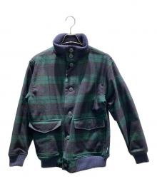 WOOLRICH（ウールリッチ）の古着「チェックブルゾン」｜ネイビー×グリーン