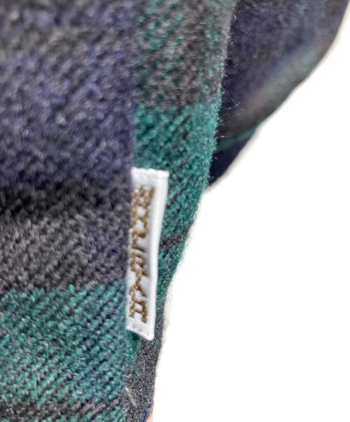 WOOLRICH（ウールリッチ）WOOLRICH (ウールリッチ) チェックブルゾン ネイビー×グリーン サイズ:Mの古着・服飾アイテム