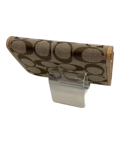 COACH（コーチ）COACH (コーチ) 3つ折り財布 ブラウンの古着・服飾アイテム