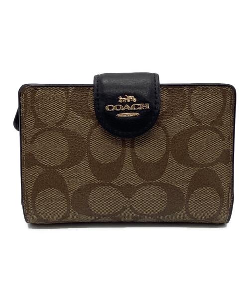 COACH（コーチ）COACH (コーチ) 2つ折り財布 ブラウンの古着・服飾アイテム