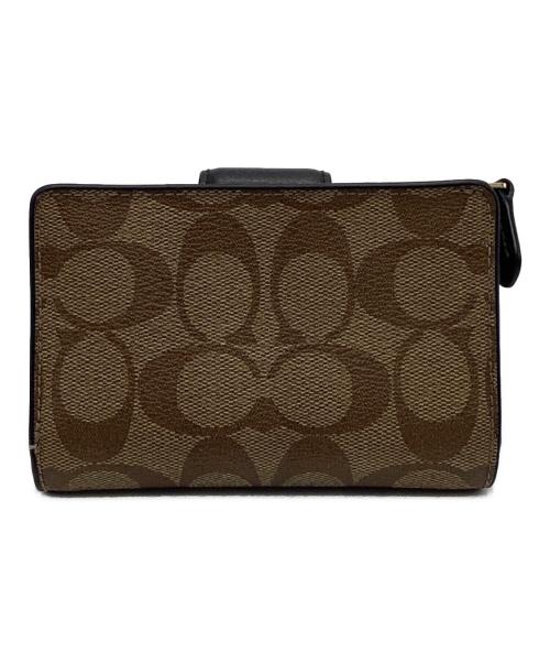 COACH（コーチ）COACH (コーチ) 2つ折り財布 ブラウンの古着・服飾アイテム