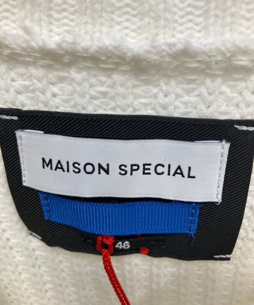MAISON SPECIAL（メゾンスペシャル）MAISON SPECIAL (メゾンスペシャル) クラッシュニット ホワイト サイズ:46の古着・服飾アイテム