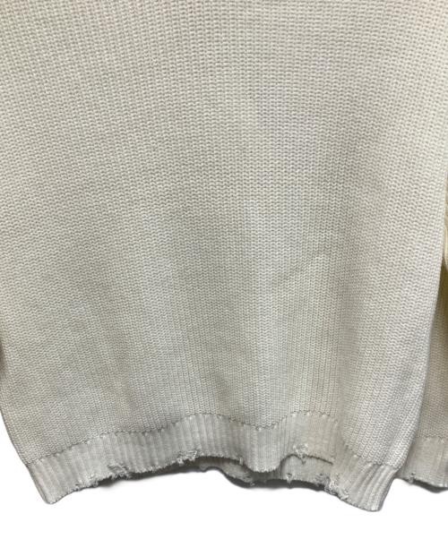 MAISON SPECIAL（メゾンスペシャル）MAISON SPECIAL (メゾンスペシャル) クラッシュニット ホワイト サイズ:46の古着・服飾アイテム