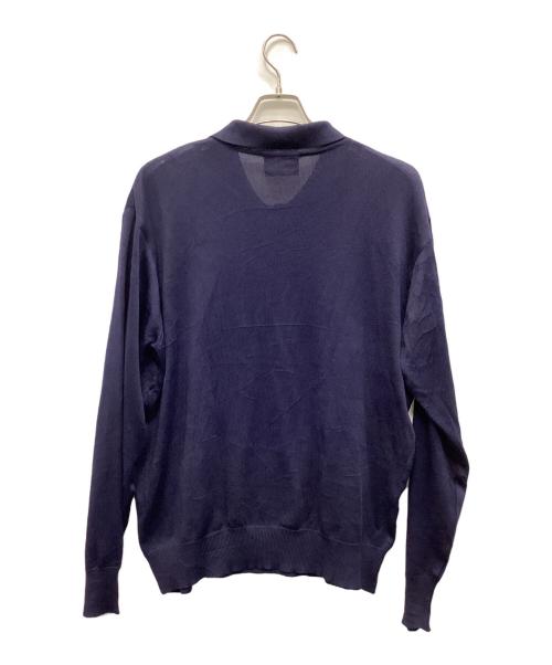 virany（ヴィラニー）virany (ヴィラニー) ニットポロシャツ ネイビー サイズ:XLの古着・服飾アイテム