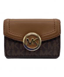 MICHAEL KORS（マイケル・コース）の古着「3つ折り財布」｜ブラウン